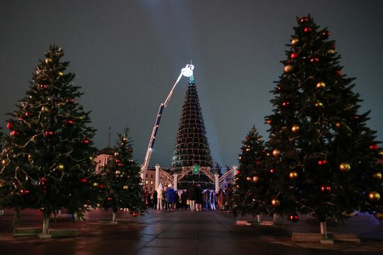 Встреча Деда Мороза на ж/д вокзале в Белгороде