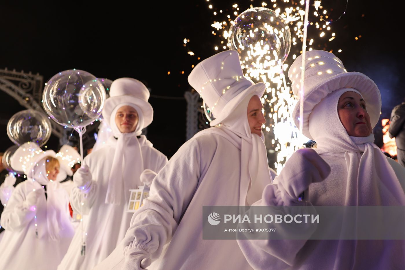 Встреча Деда Мороза на ж/д вокзале в Белгороде