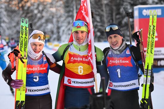 Биатлон. 3 этап. Кубок Содружества. Мужчины. 12.5 км. Гонка преследования