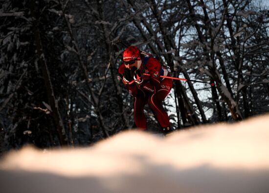Биатлон. 3 этап. Кубок Содружества. Мужчины. 12.5 км. Гонка преследования
