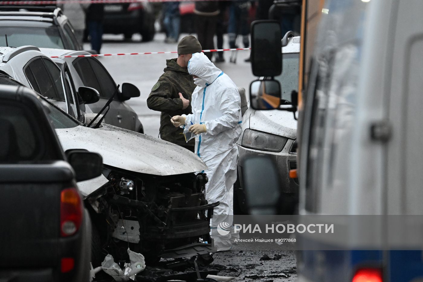 На юге Москвы взорвался автомобиль