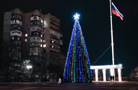 Новогоднее украшение Мелитополя