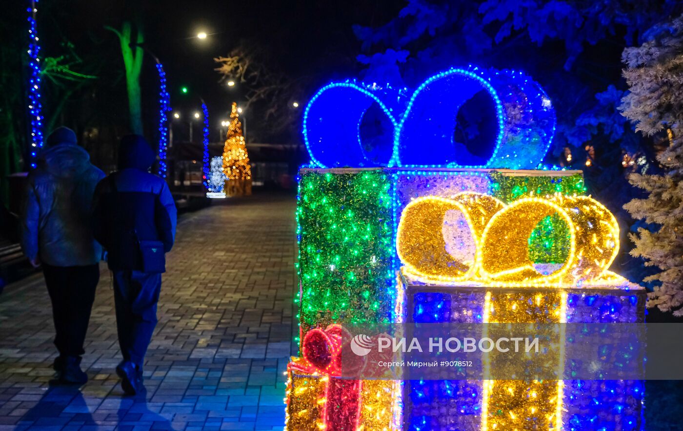 Новогоднее украшение Мелитополя