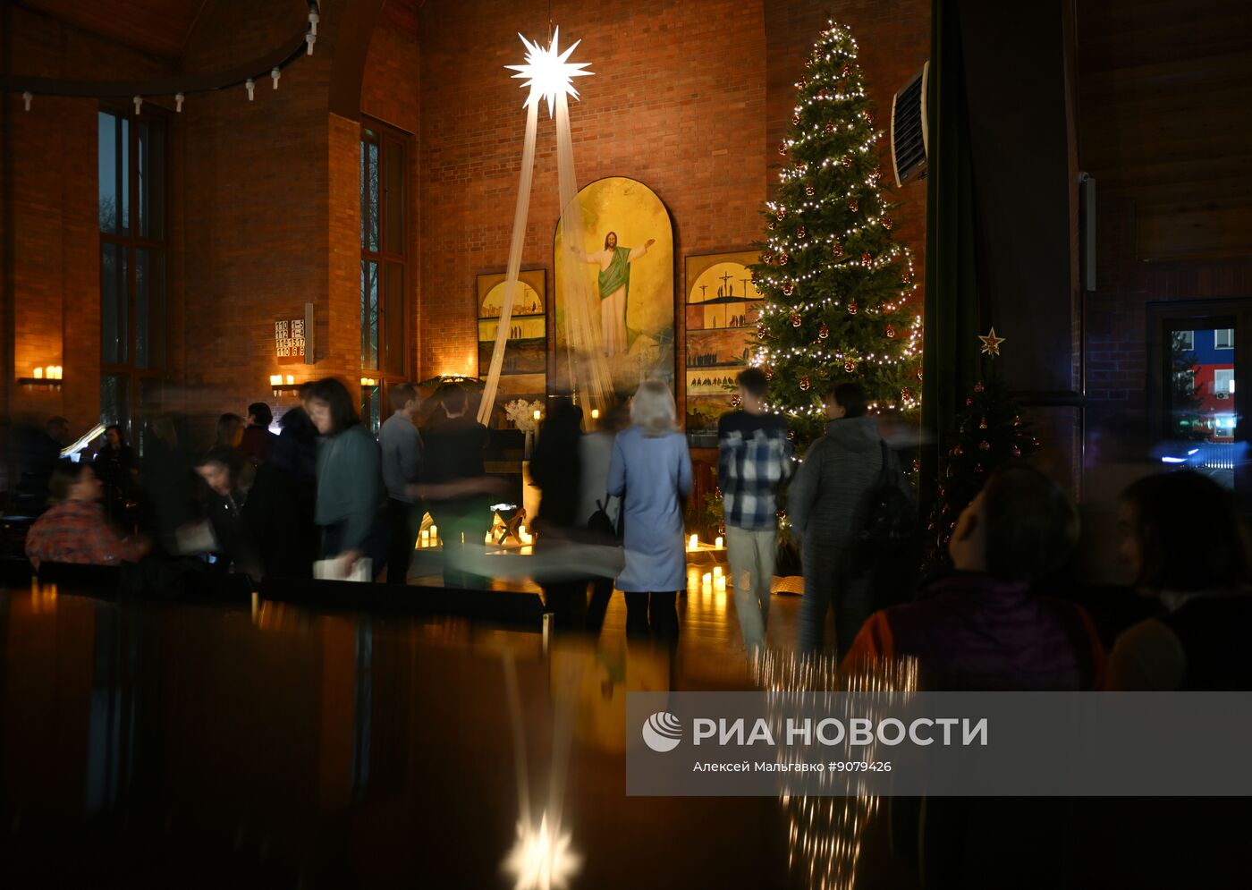 Празднование католического Рождества в городах России