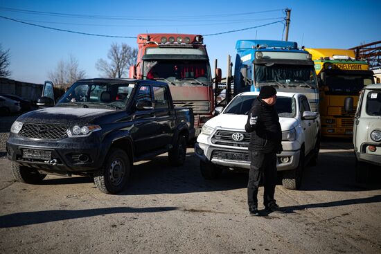 Передача автомобилей для бойцов СВО в Краснодаре