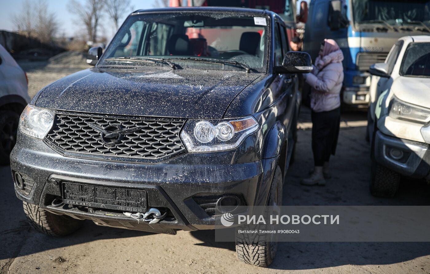 Передача автомобилей для бойцов СВО в Краснодаре