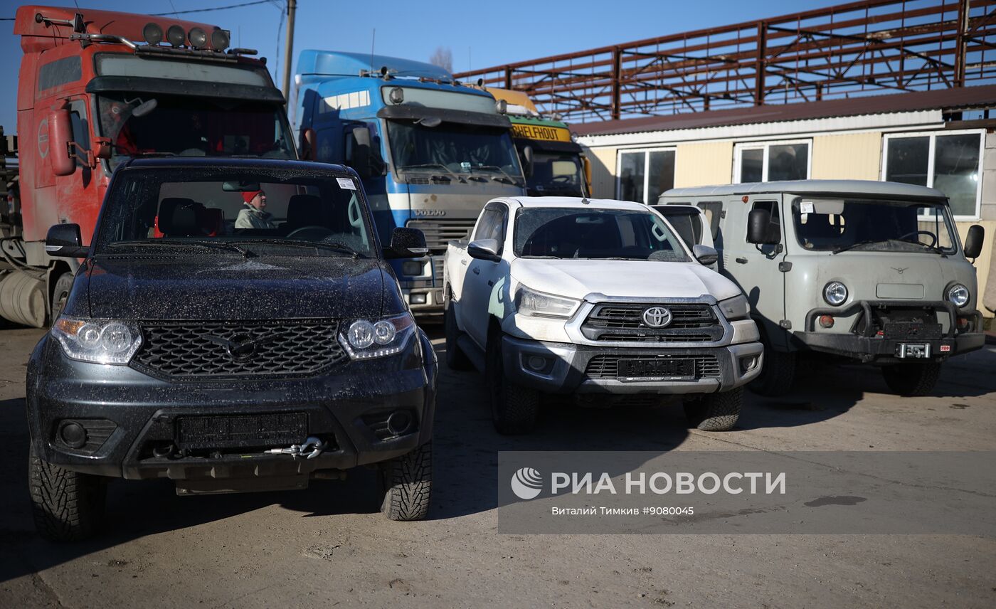 Передача автомобилей для бойцов СВО в Краснодаре