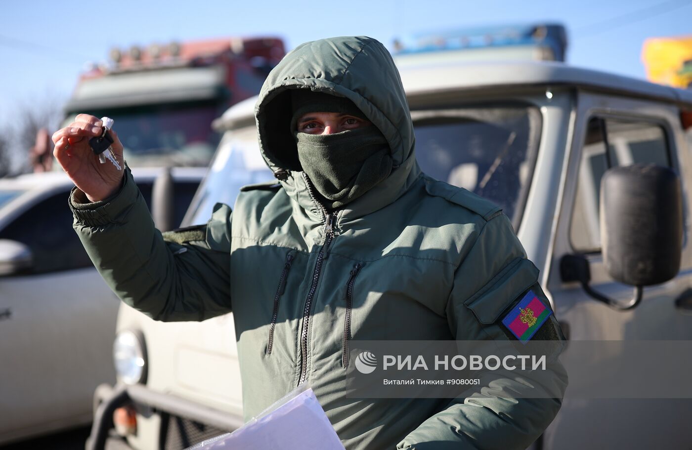 Передача автомобилей для бойцов СВО в Краснодаре