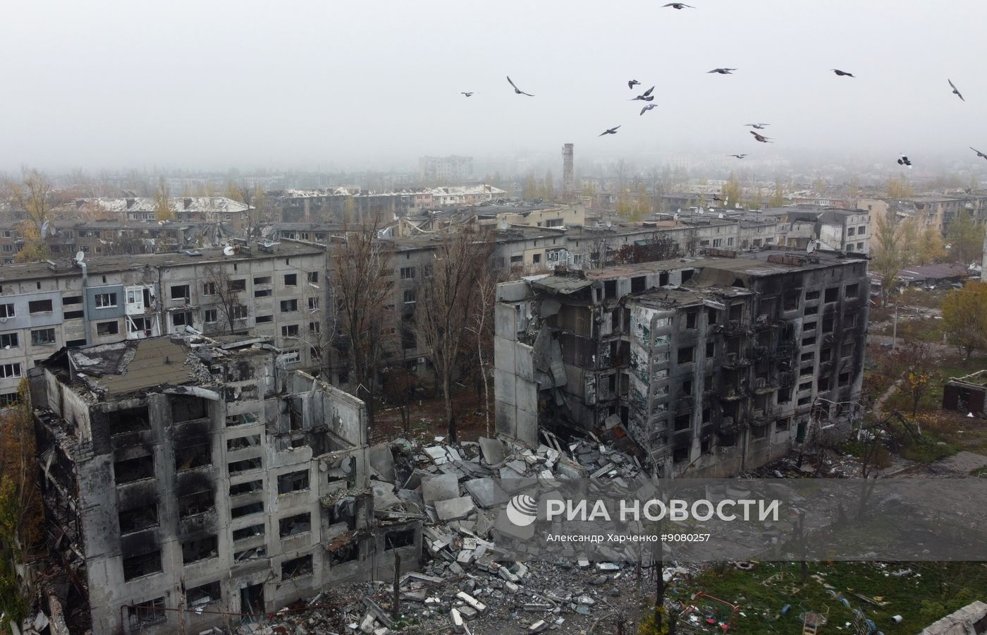 Освобожденный российскими военными Красноармейск в ДНР
