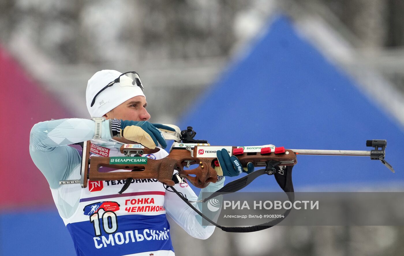 Забег лучших лыжников и биатлонистов "Гонка чемпионов". День первый