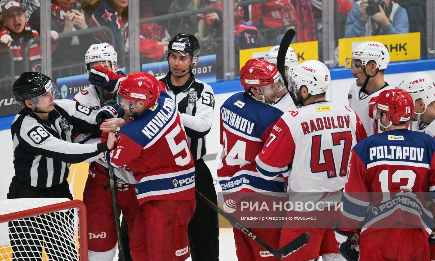 Хоккей. КХЛ. ЦСКА (Москва) - "Локомотив" (Ярославль)