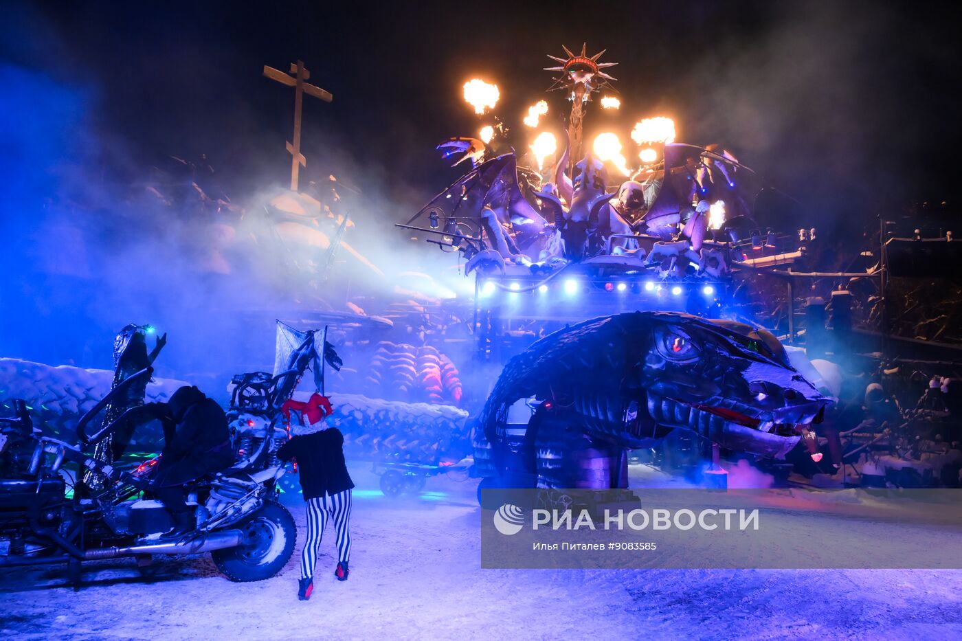 Новогоднее представление в Байк-центре