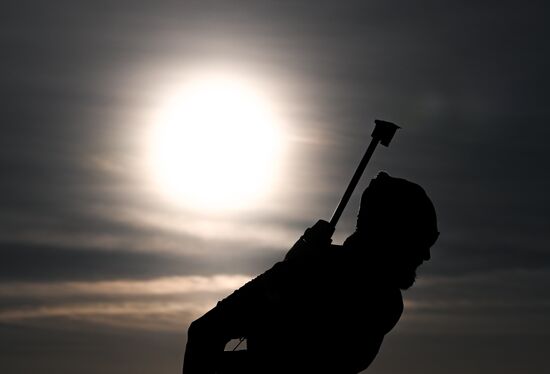 Биатлон. Чемпионат России. Тренировки. Мужчины