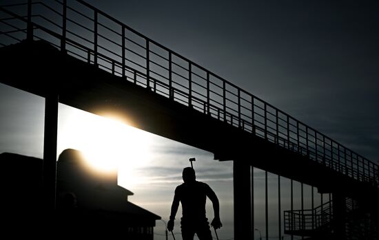 Биатлон. Чемпионат России. Тренировки. Мужчины