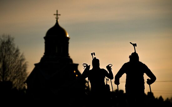 Биатлон. Чемпионат России. Тренировки. Мужчины