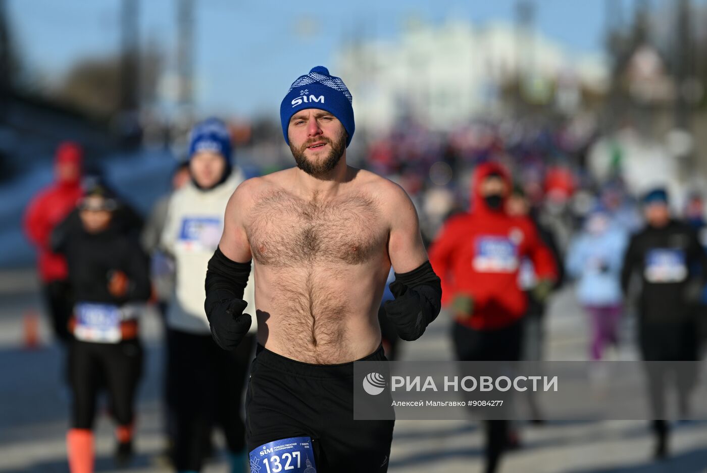 Рождественский полумарафон в Омске