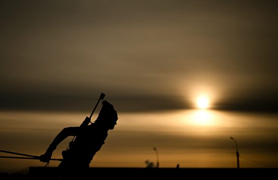 Биатлон. Чемпионат России. Тренировки. Женщины