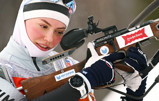 Биатлон. Чемпионат России. Тренировки. Женщины