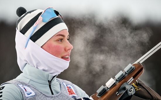 Биатлон. Чемпионат России. Тренировки. Женщины