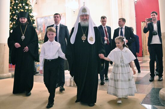 Патриаршая Рождественская ёлка в Храме Христа Спасителя