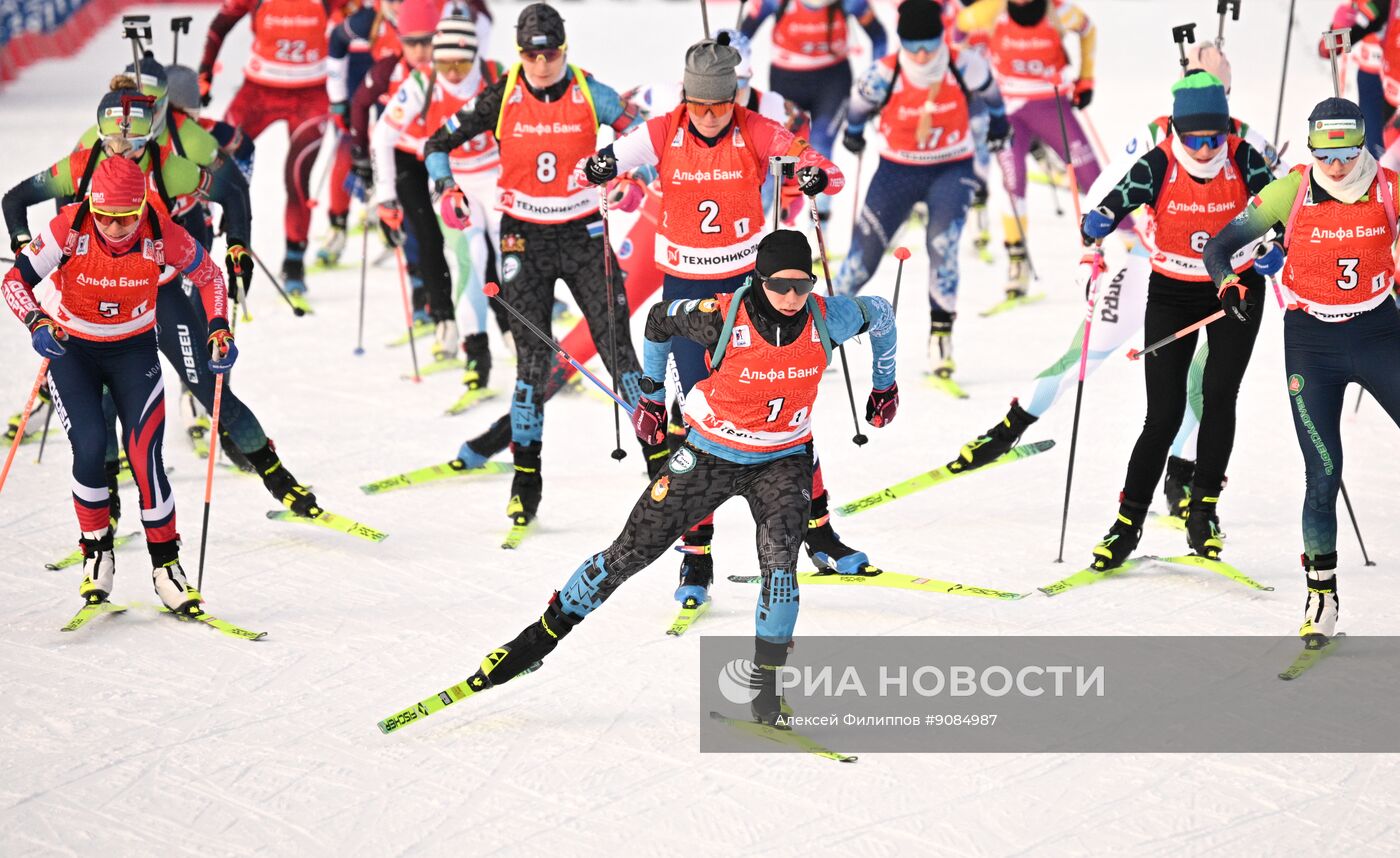 Биатлон. Чемпионат России. Одиночная смешанная эстафета