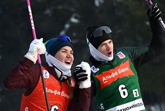 Биатлон. Чемпионат России. Одиночная смешанная эстафета