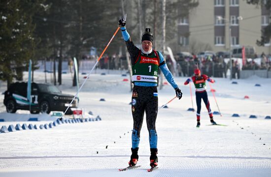 Биатлон. Чемпионат России. Одиночная смешанная эстафета