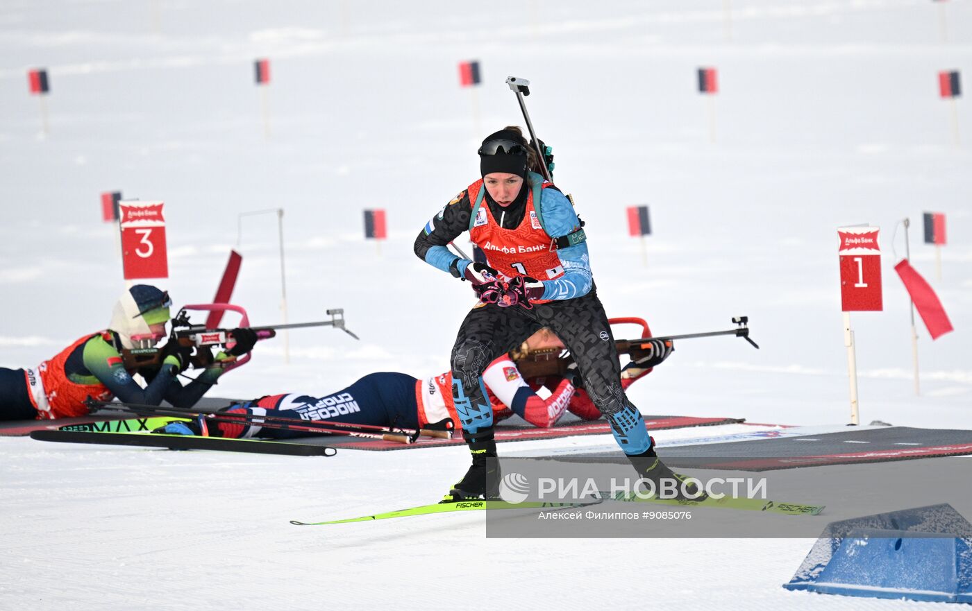 Биатлон. Чемпионат России. Одиночная смешанная эстафета