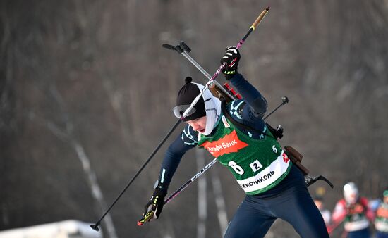 Биатлон. Чемпионат России. Одиночная смешанная эстафета