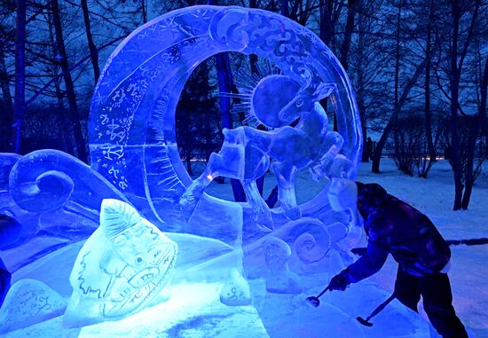 Фестиваль "Волшебный лед Сибири" в Красноярске