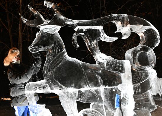 Фестиваль "Волшебный лед Сибири" в Красноярске