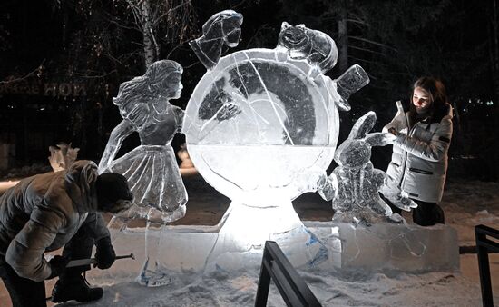 Фестиваль "Волшебный лед Сибири" в Красноярске