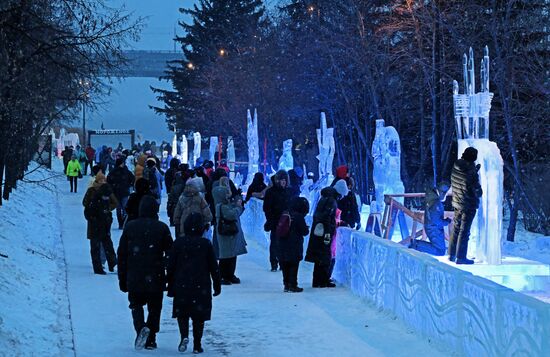 Фестиваль "Волшебный лед Сибири" в Красноярске