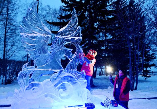 Фестиваль "Волшебный лед Сибири" в Красноярске
