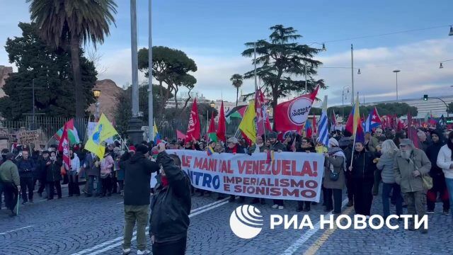 Шествие в поддержку Венесуэлы в Риме