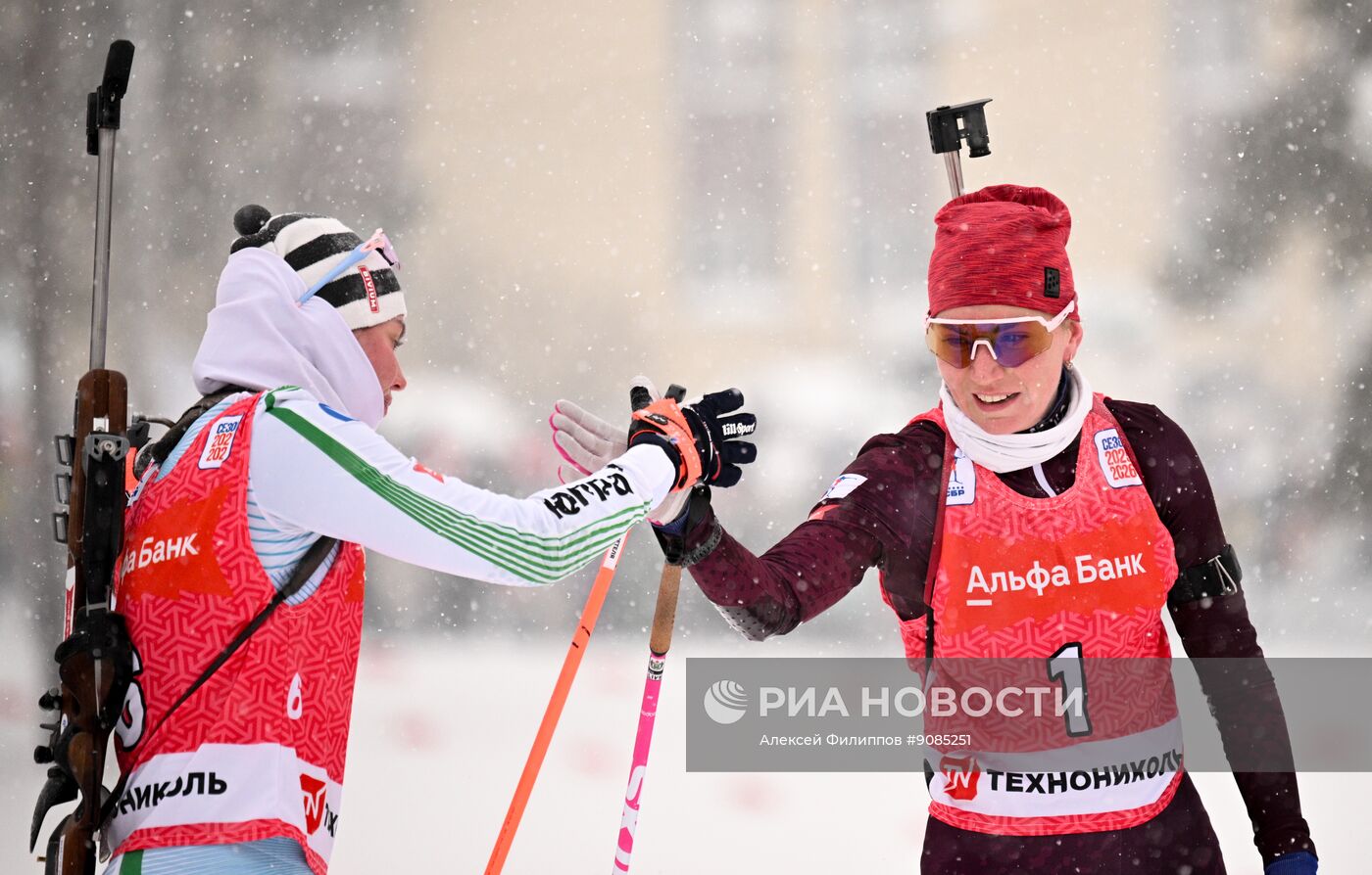 Биатлон. Чемпионат России. Масс-cтарт. Женщины