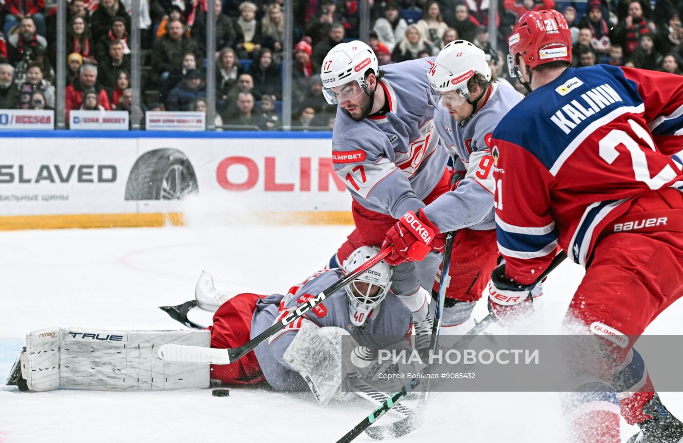 Хоккей. КХЛ. ЦСКА (Москва) - "Спартак" (Москва)