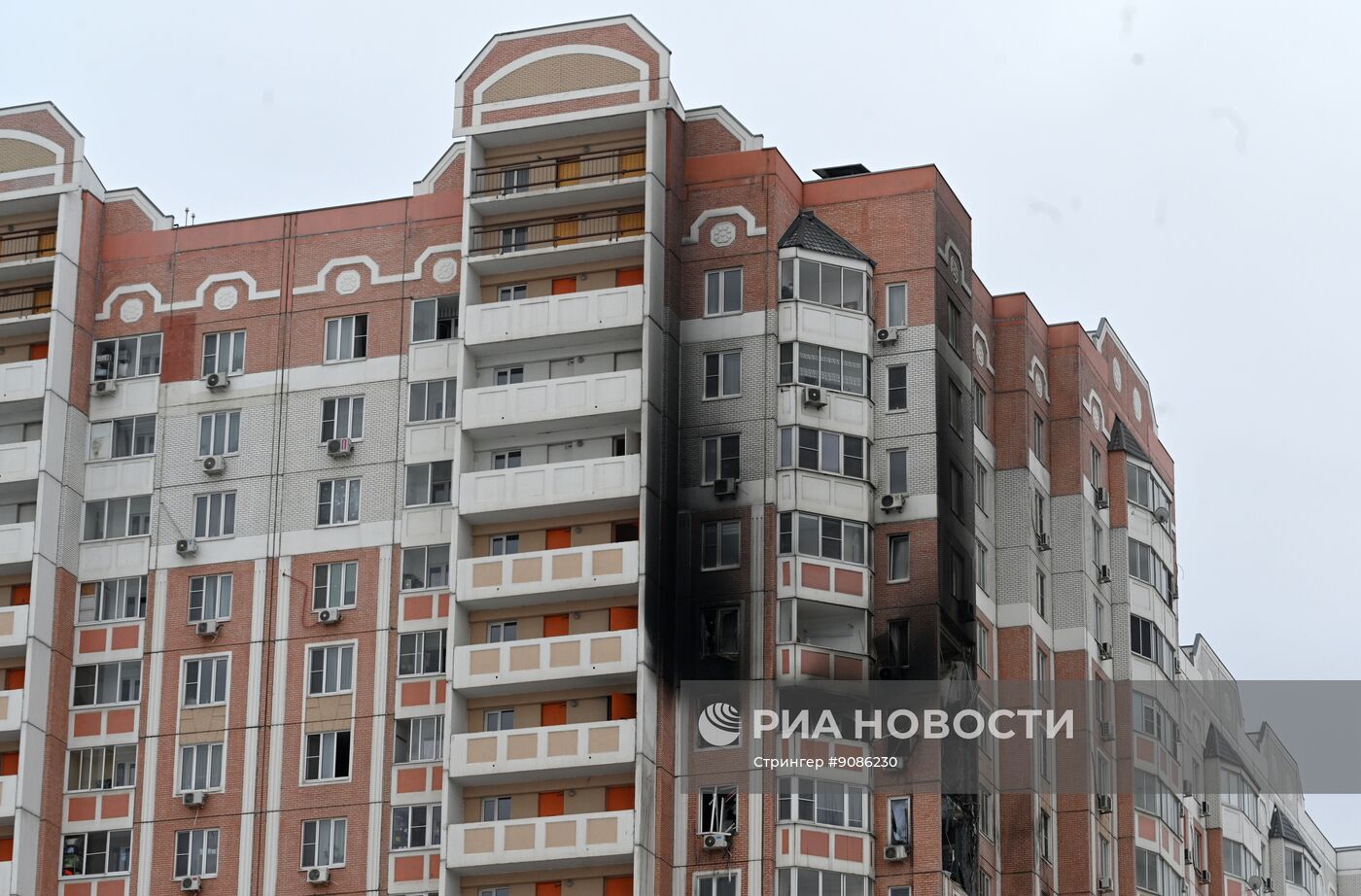 Последствия атаки беспилотников в Ростове-на-Дону 