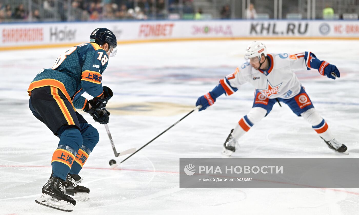 Хоккей. КХЛ. "Шанхайские Драконы" (Шанхай) - СКА (Санкт-Петербург)