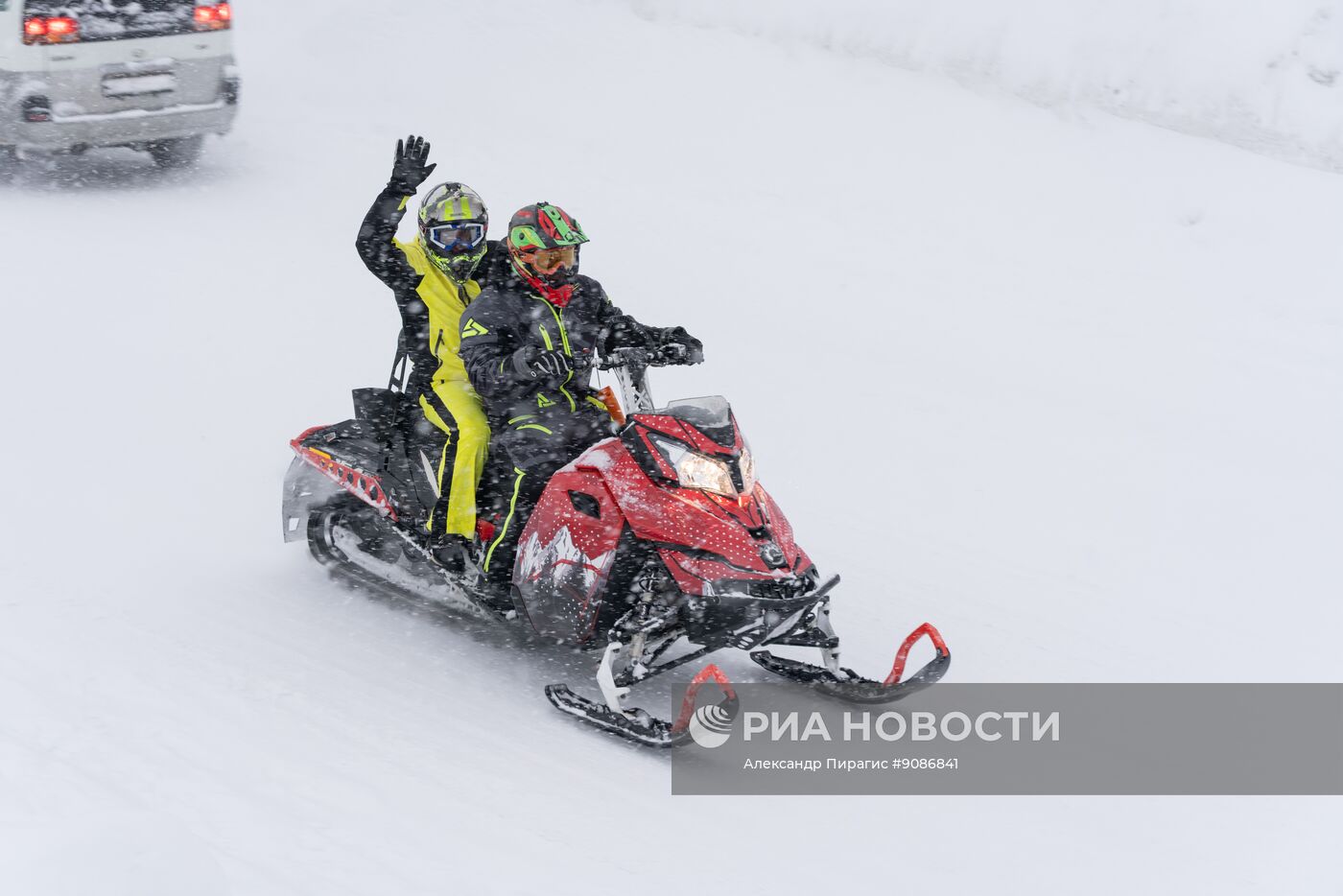 Снегопад в Петропавловске-Камчатском
