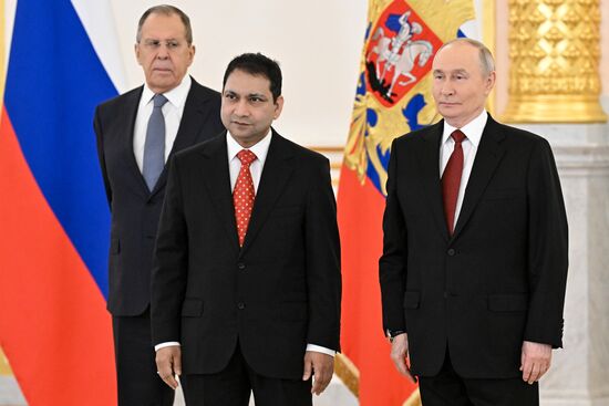 Президент Владимир Путин принял верительные грамоты у вновь прибывших послов иностранных государств