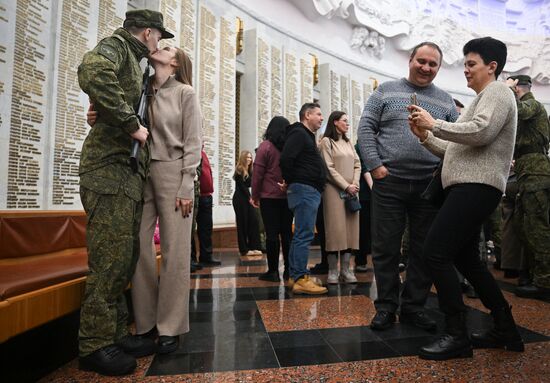 Присяга новобранцев 154-го Преображенского полка