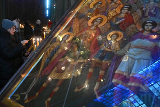 Рождественский хоровой собор в Главном храме Вооруженных сил РФ в Подмосковье