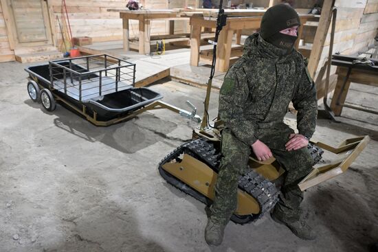 Мастерская по усовершенствованию РТК группировки войск "Запад" в ЛНР
