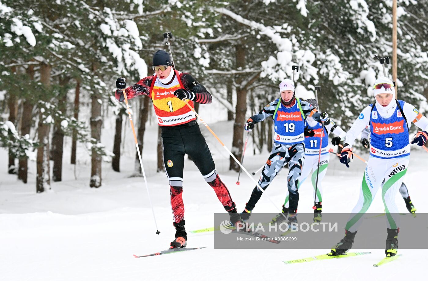 Биатлон. Кубок России. Мужчины. Масс-старт