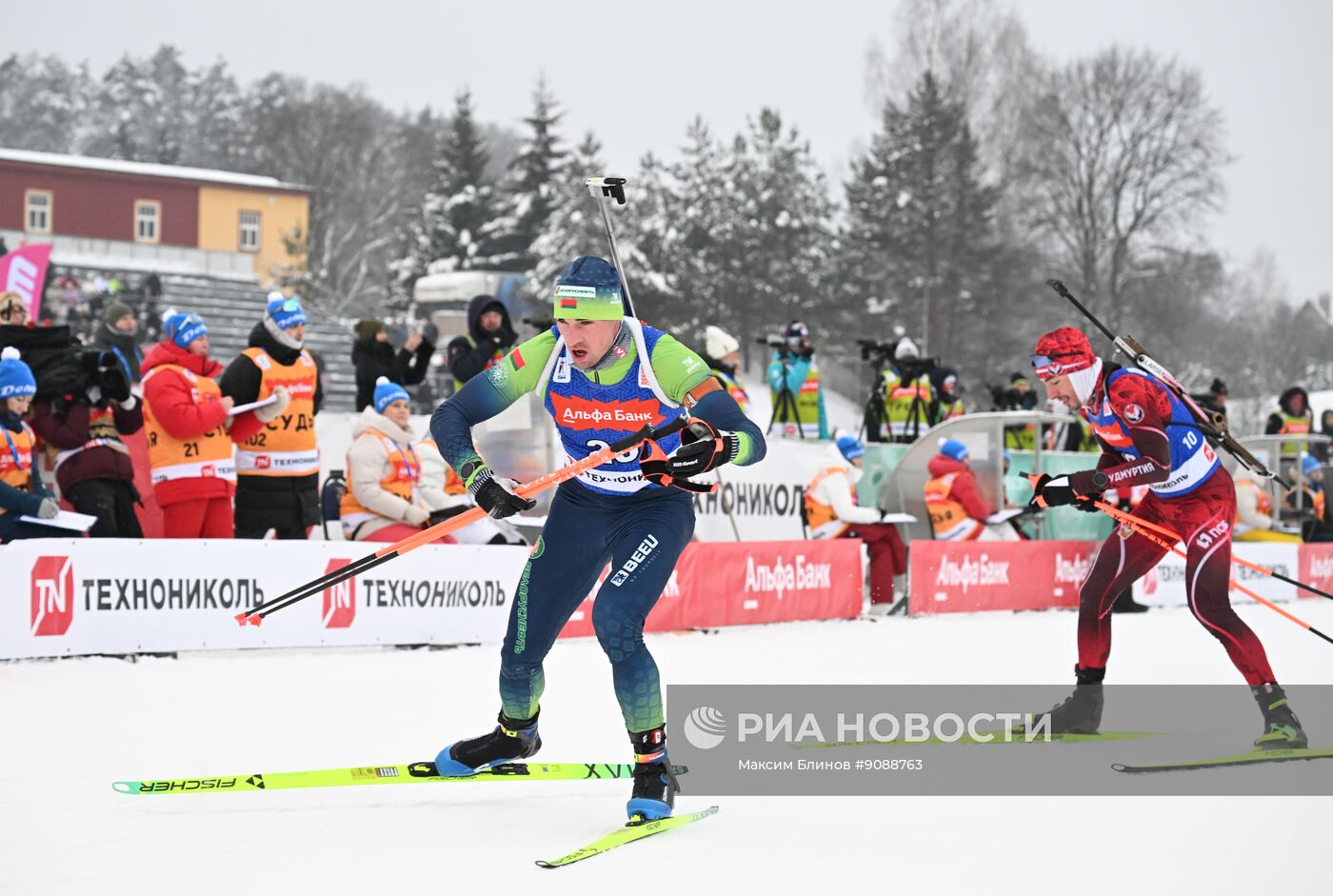 Биатлон. Кубок России. Мужчины. Масс-старт