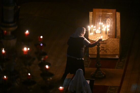 Богослужение старообрядцев в праздник Крещения