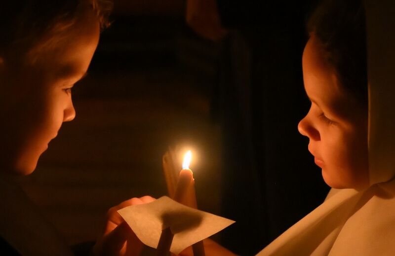 Богослужение старообрядцев в праздник Крещения