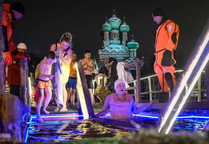 Празднование Крещения в Москве и Подмосковье