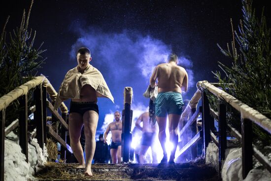 Празднование Крещения в Москве и Подмосковье